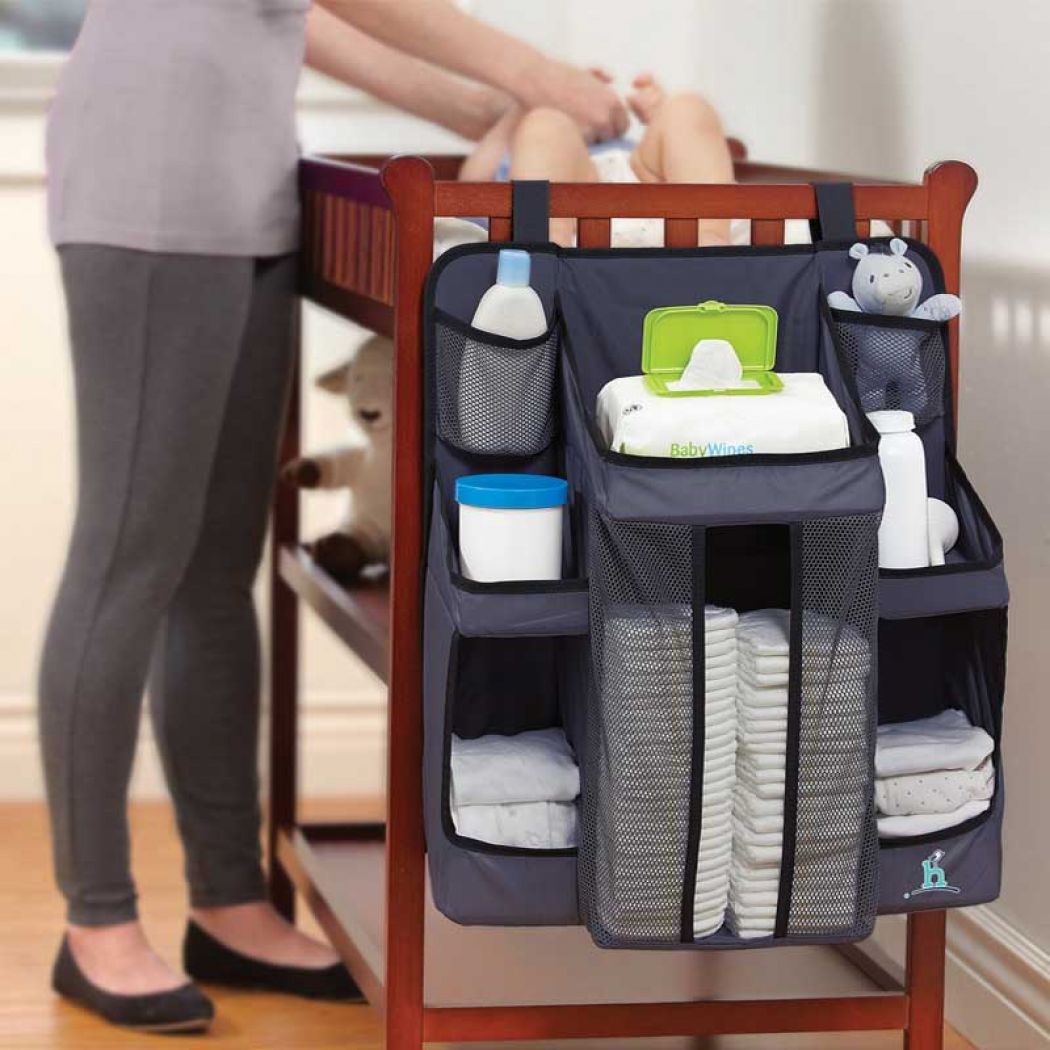 1 Hanging Nursery Organizer And Baby Diaper Caddy in Pakistan